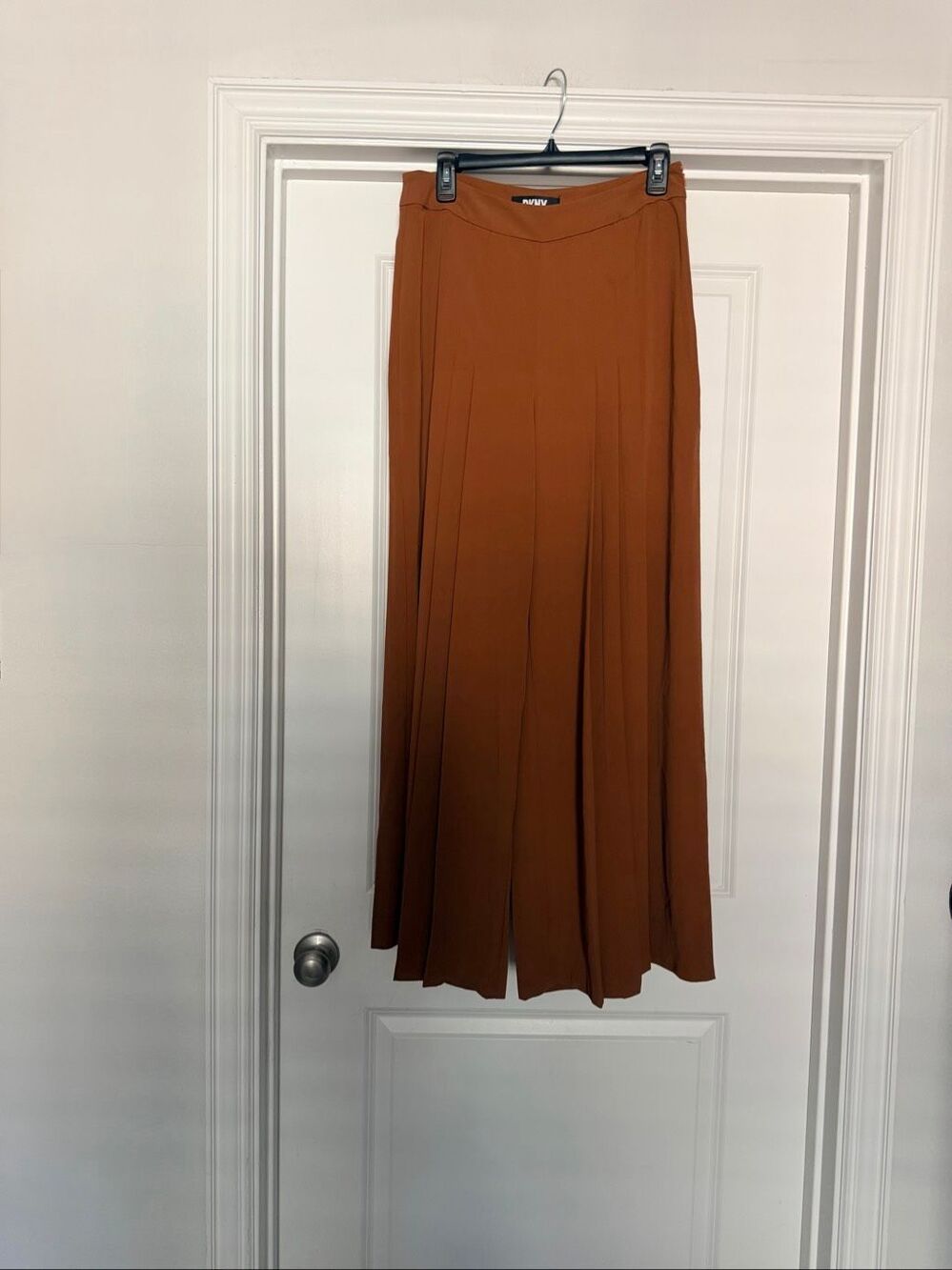 DKNY Womens Size 6 Cognac Brown High Rise Wide Leg Trousers Career Pants